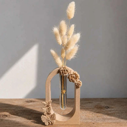 Soliflore Arche Fleuri Personnalisable en Jesmonite – Décoration Artisanale Élégante 🌸 Epoxy Kawaii