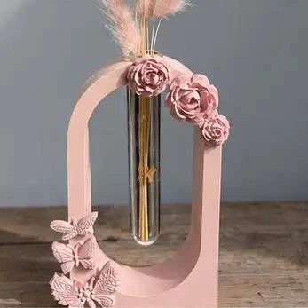 Soliflore Arche Fleuri Personnalisable en Jesmonite – Décoration Artisanale Élégante 🌸 Epoxy Kawaii